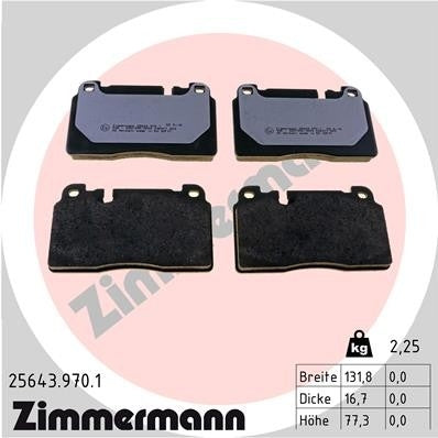 Zimmermann Disc Brake Pad Set 25643.970.1