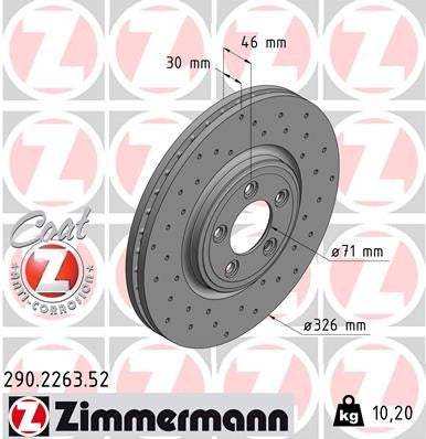 Zimmermann Brake Disc 290.2263.52