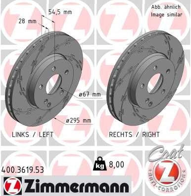 Zimmermann Brake Disc 400.3619.53