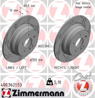 Zimmermann Brake Disc 400.3621.53