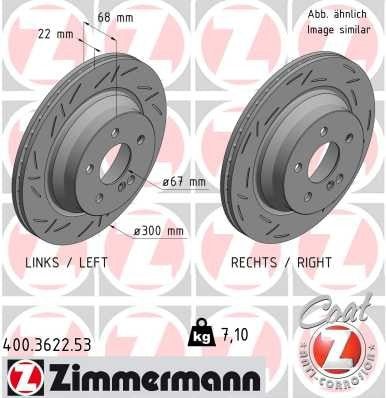 Zimmermann Brake Disc 400.3622.53