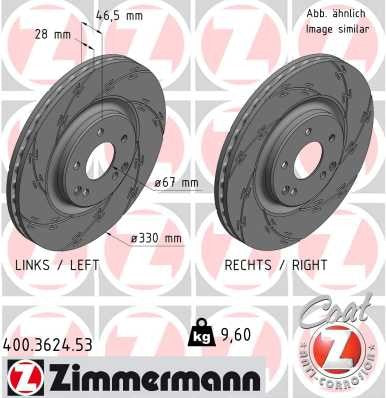 Zimmermann Brake Disc 400.3624.53