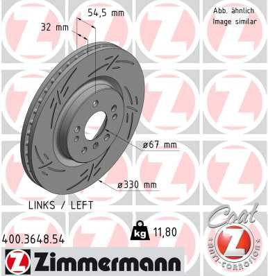 Zimmermann Brake Disc 400.3648.54