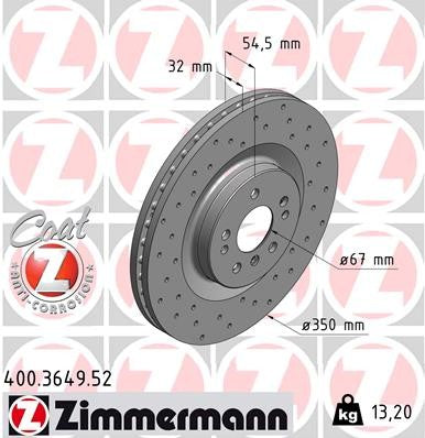Zimmermann Brake Disc 400.3649.52