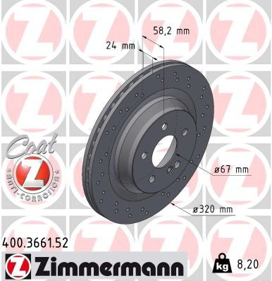 Zimmermann Brake Disc 400.3661.52