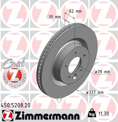 Zimmermann Brake Disc 450.5208.20
