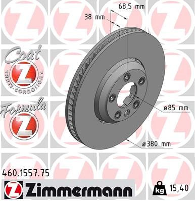 Zimmermann Brake Disc 460.1557.75