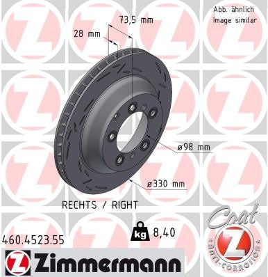 Zimmermann Disc Brake Rotor 460.4523.55