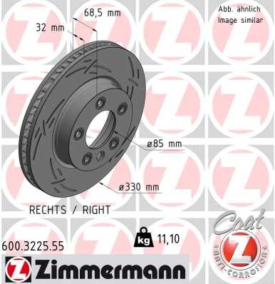 Zimmermann Brake Disc 600.3225.55