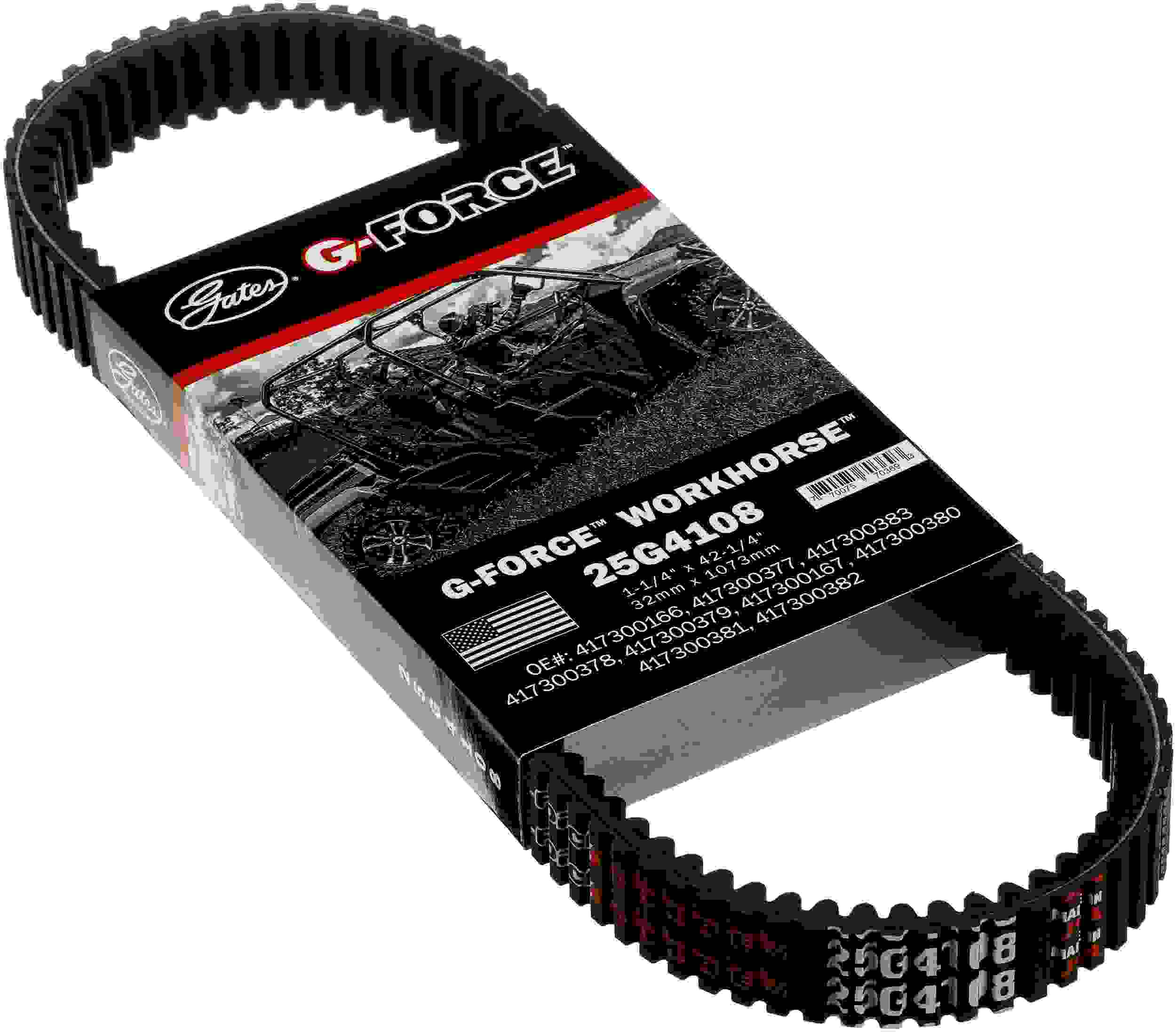 Gates 2017 Polaris Ranger Crew 999cc Drive G-Force CVT Belt 25G4108