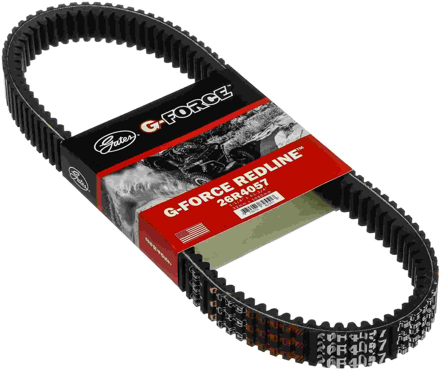 Gates 2022 Polaris Pro XD 567cc G-Force RedLine CVT Belt (1-1/4in x 41-3/40in) 26R4057