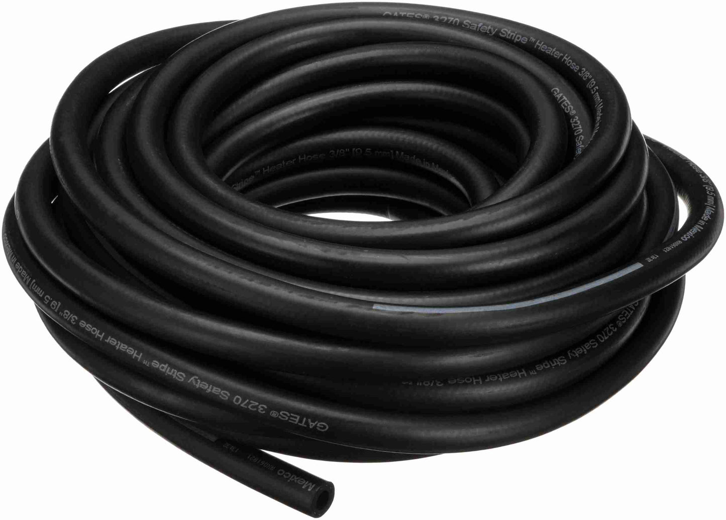 Gates Safety Stripe Straight Heater Hose 3/8" X 50'