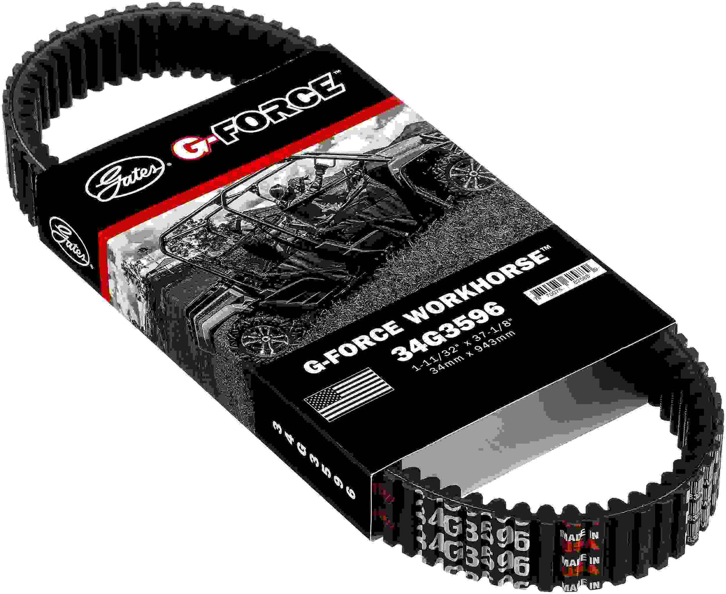 Gates 16-18 Yamaha Wolverine 708cc Drive G-Force CVT Belt 34G3596