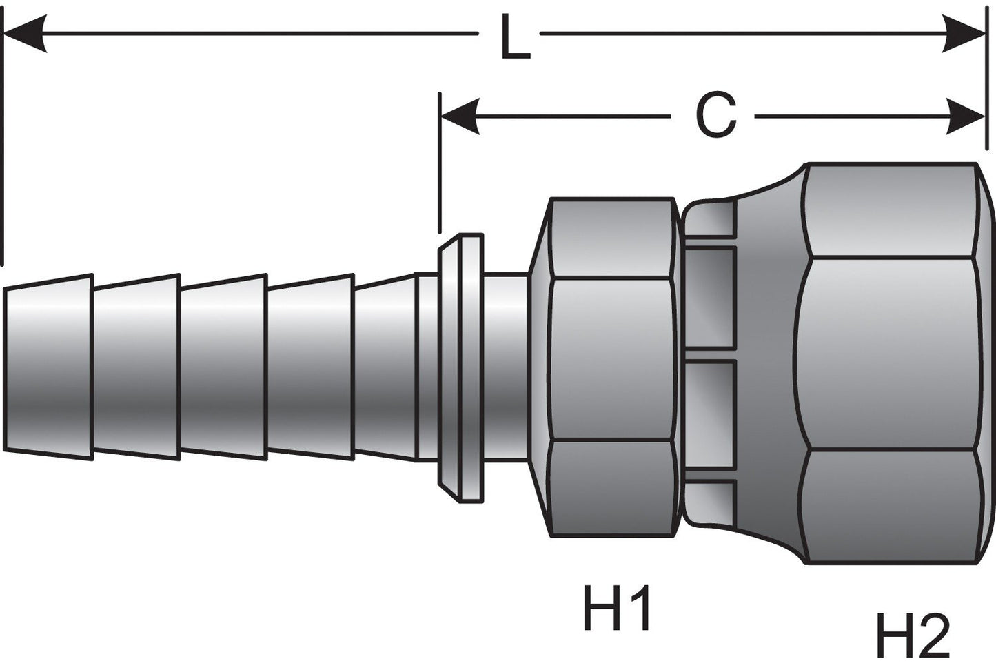 Gates Hydraulic Coupling / Adapter 80141