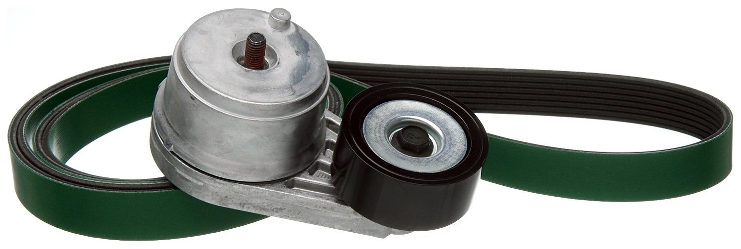 Gates 00-03 Freightliner FLD Detroit Diesel 6 Cyl 12.7L Diesel Serpentine Belt Kit 90K-38501HDC