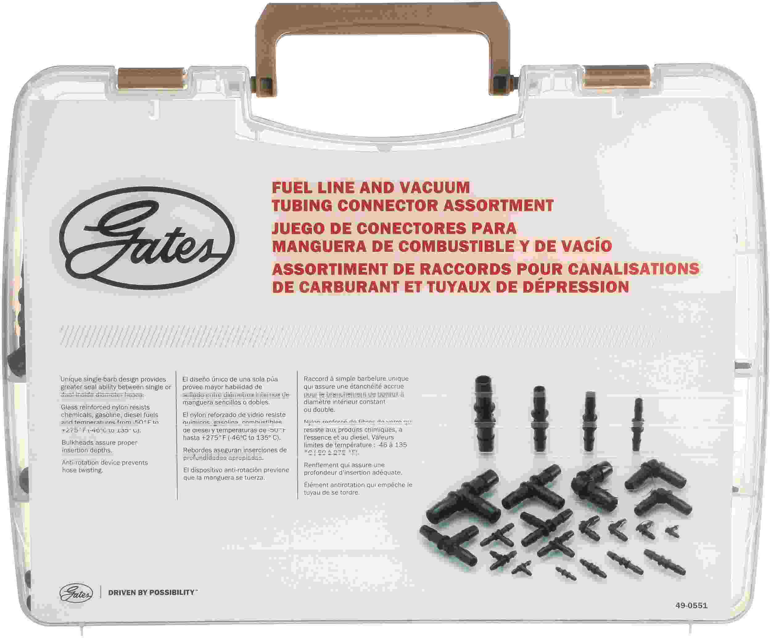 Gates Hose Connector Assortment and Merchandiser 91174