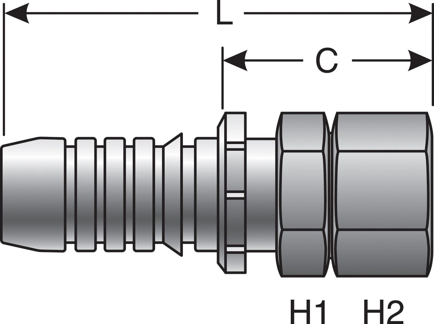 Gates Hydraulic Coupling / Adapter G20140-1616