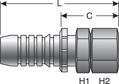 Gates Hydraulic Coupling / Adapter G20170-0810
