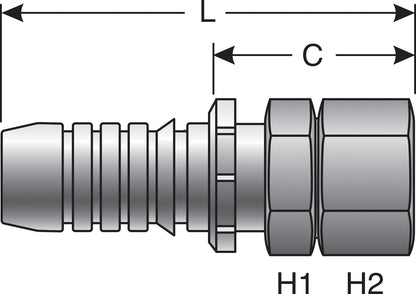 Gates Hydraulic Coupling / Adapter G20170-0812