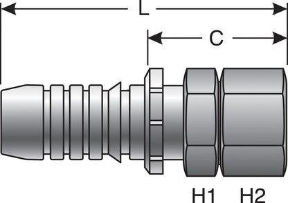 Gates Hydraulic Coupling / Adapter G20170-1012