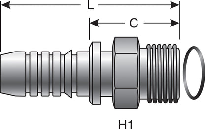 Gates Hydraulic Coupling / Adapter G20225-1212