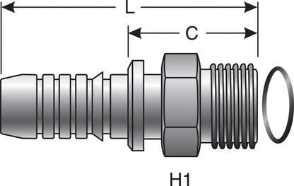 Gates Hydraulic Coupling / Adapter G20225-1616