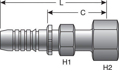 Gates Hydraulic Coupling / Adapter G20230-0812