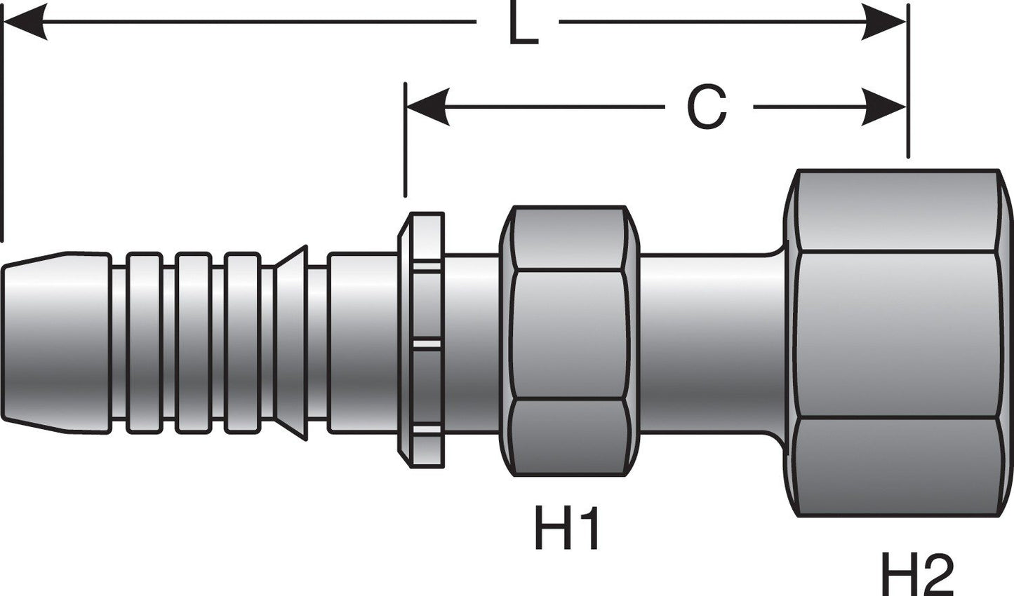 Gates Hydraulic Coupling / Adapter G20230-1210