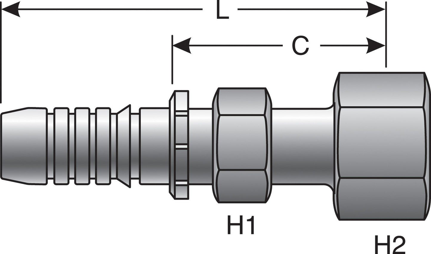 Gates Hydraulic Coupling / Adapter G20230-1620