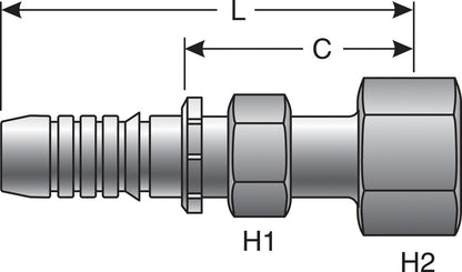 Gates Hydraulic Coupling / Adapter G20230-1620