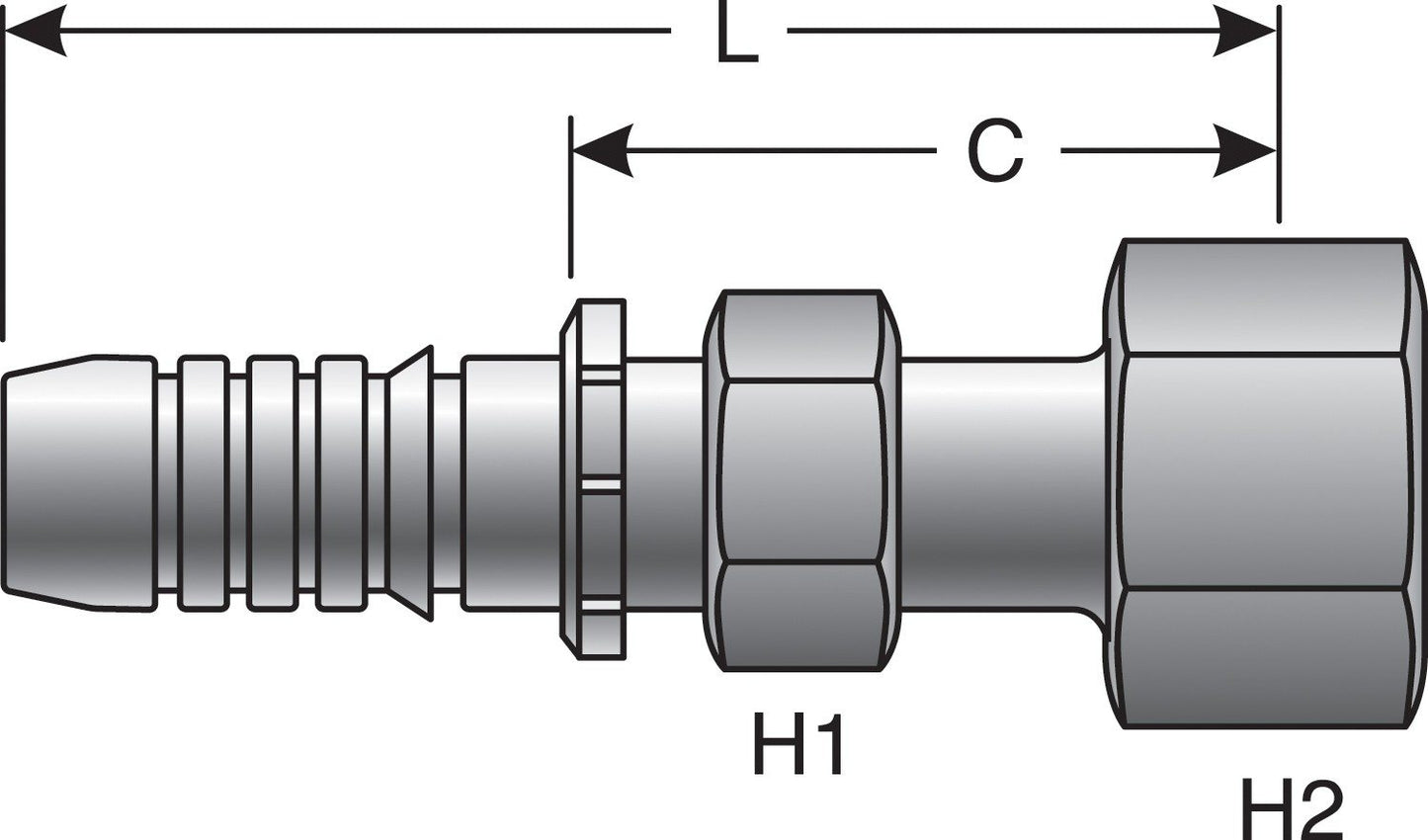 Gates Hydraulic Coupling / Adapter G20230-2020