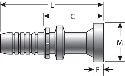 Gates Hydraulic Coupling / Adapter G20300-1616