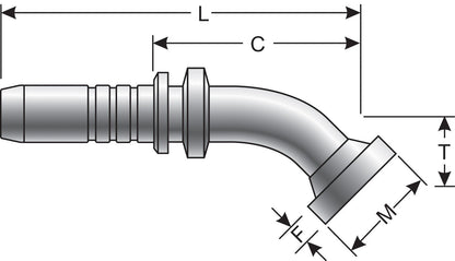 Gates Hydraulic Coupling / Adapter G20357-1616