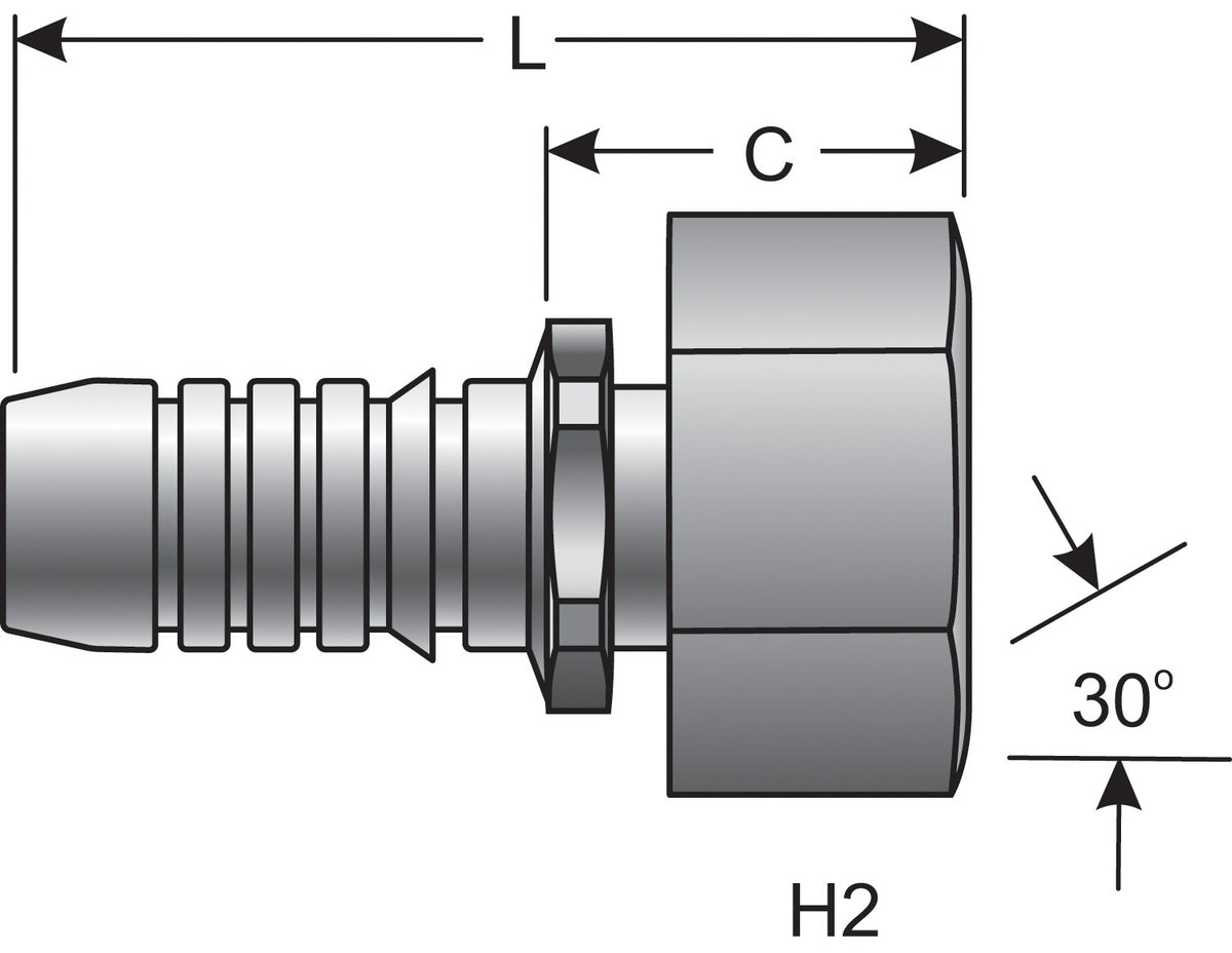 Gates Hydraulic Coupling G20830-1212