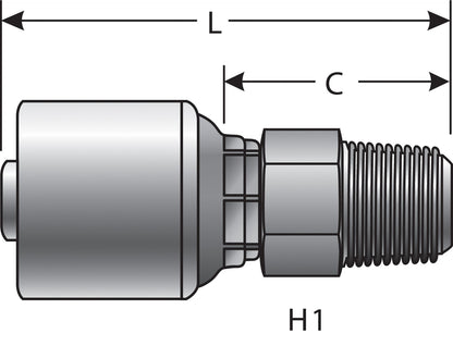 Gates Hydraulic Coupling / Adapter G25100-2020