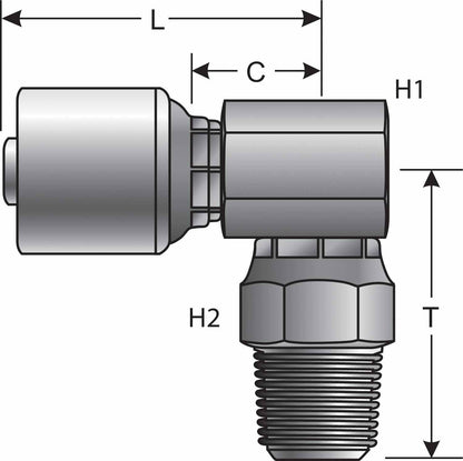 Gates Hydraulic Coupling / Adapter G25106-0604