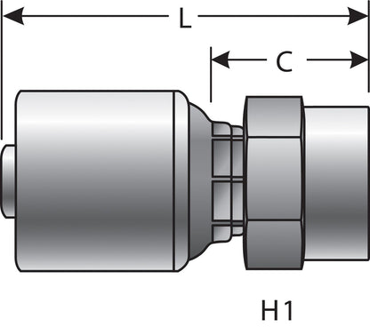 Gates Hydraulic Coupling / Adapter G25110-1212