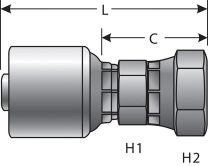 Gates Hydraulic Coupling / Adapter G25111-0608
