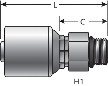 Gates Hydraulic Coupling / Adapter G25120-1616