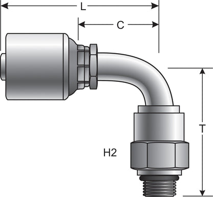 Gates Hydraulic Coupling / Adapter G25128-0606
