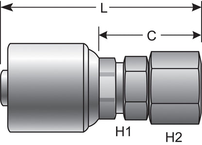 Gates Hydraulic Coupling / Adapter G25170-0810