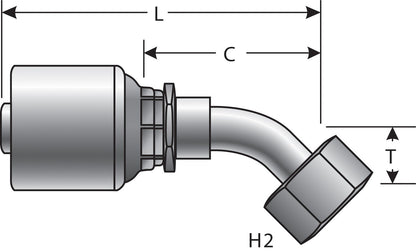 Gates Hydraulic Coupling / Adapter G25174-0808