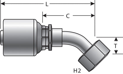 Gates Hydraulic Coupling / Adapter G25175-0606