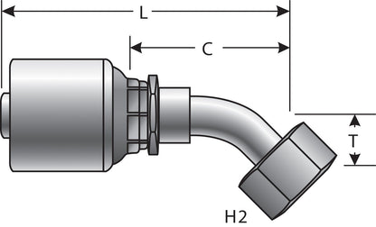 Gates Hydraulic Coupling / Adapter G25175-1012