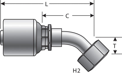 Gates Hydraulic Coupling / Adapter G25175-1616