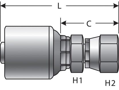 Gates Hydraulic Coupling / Adapter G25200-0404