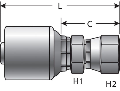 Gates Hydraulic Coupling / Adapter G25200-0606