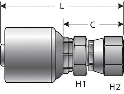 Gates Hydraulic Coupling / Adapter G25200-0808