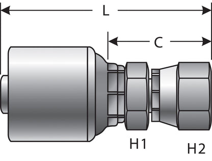 Gates Hydraulic Coupling / Adapter G25200-1212