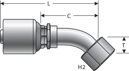 Gates Hydraulic Coupling / Adapter G25202-0606